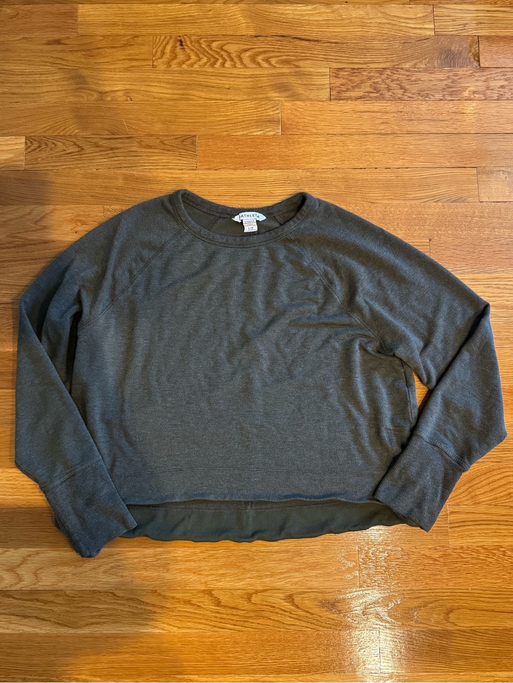 Athleta Charcoal Crewneck Pullover Sweater